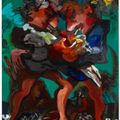 Dana Schutz — Курильщики, изображение 1