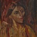 David Bomberg — Портрет Лилиан (спереди); автопортрет (сзади), изображение 1