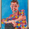 David Hockney — Дэвид Грейвс в рубашке Арлекина, изображение 4
