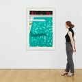David Hockney — Зеленый бассейн с трамплином для прыжков в воду и тенью (Бумажный бассейн 3), изображение 4