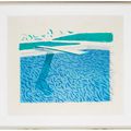 David Hockney — Литографская вода, выполненная из линий, мелка и синей краски, изображение 2