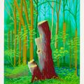 David Hockney — Приход весны в Уолдгейт, Восточный Йоркшир, в 2011 году (двадцать одиннадцать) - 24 апреля 2011, изображение 1