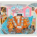 David Hockney — Столовая Тайлера, из движущегося фокуса, изображение 1