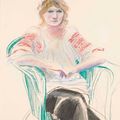 David Hockney — Селия в зеленом кресле, изображение 2