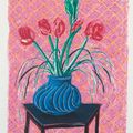 David Hockney — Амариллис в вазе, от: Moving Focus, изображение 1