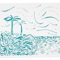 David Hockney — Зеленый Бора-Бора, изображение 1