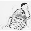 David Hockney — Селия в кресле, изображение 1