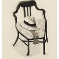 David Hockney — Панама с галстуком-бабочкой на стуле, из портфолио Geldzahler, изображение 1