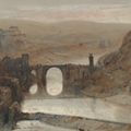 David Roberts — Мост Толедо, недалеко от Мадрида, Испания, изображение 1