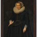 Dutch School — Портрет Андриеса Райкерта (1569-1639), три четверти длины, с парой перчаток и шляпой в руках, на задрапированном столе слева от него; и портрет Сюзанны Мерчийс (1581-1633), три четверти длины, с парой перчаток в руках, изображение 7