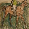 Edgar Degas — Жокей на коне, изображение 1