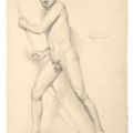 Edgar Degas — Академия человека-арендатора у отца (справа) ; Академия человека-дебюта (справа), изображение 1