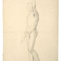 Edgar Degas — Академия человека-арендатора у отца (справа) ; Академия человека-дебюта (справа), изображение 2