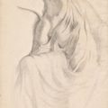 Edgar Degas — Этюд д'Апре "Нике, атташе полиции" ( прямая речь ); Академический этюд ( оборотная сторона ), изображение 1