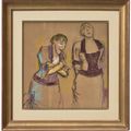 Edgar Degas — В кафе-концерт, двое поющих, изображение 2