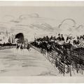 Edouard Manet — Les courses à Longchamps (Длинные скачки), изображение 3