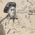 Edouard Manet — Теодор де Банвиль - любитель покурить сигарету, изображение 1