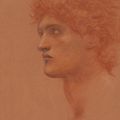 Edward Burne-Jones — Исследование мужской головы в профиль для Персея в фильме "Зов Персея", изображение 1