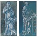 Edward Burne-Jones — Святая Доротея и святая Варвара, изображение 1