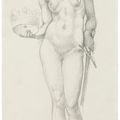 Edward Burne-Jones — "Правосудие", этюд для витража в кафедральном соборе Калькутты, изображение 1