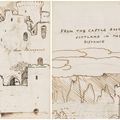 Edward Burne-Jones — Иллюстрированное письмо на двух листах Маргарет Берн-Джонс из замка Науорт, Брэмптон, Камберленд, изображение 1