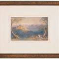 Edward Lear — Вид на замок Каэтани и расположенный на холме городок Сермонета, Лацио, Италия, изображение 2