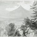 Edward Lear — Пять видов в графстве Уиклоу: Грейт и Литтл Шугарлоафс; Грейт и Литтл Шугарлоафс, снятые со скальпа; Фигуры на фоне деревьев, вероятно, во владениях Пауэрскорта; Озеро Лох-Тэй, смотрящее на север; и Брей с Маленьким Сахарным рулетом вдалеке, изображение 3