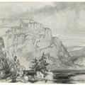 Edward Lear — Пять видов в графстве Уиклоу: Грейт и Литтл Шугарлоафс; Грейт и Литтл Шугарлоафс, снятые со скальпа; Фигуры на фоне деревьев, вероятно, во владениях Пауэрскорта; Озеро Лох-Тэй, смотрящее на север; и Брей с Маленьким Сахарным рулетом вдалеке, изображение 5