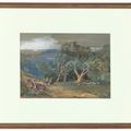 Edward Lear — Далекий вид на Корфу с острова Вирос, изображение 2