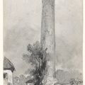 Edward Lear — Два вида на башни в Клондалкин-Тауэр, графство Дублин; один - на башню Глендалоу, графство Уиклоу; и банкетный зал в поместье Бельвью с видом на Уиклоу-Хед., изображение 3