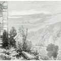 Edward Lear — Два вида на башни в Клондалкин-Тауэр, графство Дублин; один - на башню Глендалоу, графство Уиклоу; и банкетный зал в поместье Бельвью с видом на Уиклоу-Хед., изображение 4