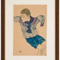 Egon Schiele — Кнабе в Матросенанзуге (Мальчик в матросском костюме), изображение 2