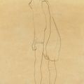 Egon Schiele — Портрет фрау доктор Хорак (спереди); оригинальная фигура (сзади), изображение 2