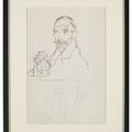 Egon Schiele — Бильднис Франц Хауэр (справа) ; Гебегт шрайтендер Юнглинг в Ауфсихте (Матроуз) (слева), изображение 3
