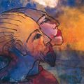 Emil Nolde — Фантазия, цветущая жизнь в профиле (Мужчина и женщина), изображение 1