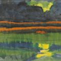 Emil Nolde — Маршландшафт для волькеншпигелей (спереди и сзади), изображение 2