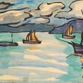 Emil Nolde — Сегельшиффе-им-фьорд, изображение 1