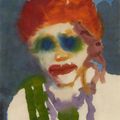Emil Nolde — Фрау мит ротер Копфбедекунг, изображение 1