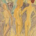 Erich Heckel — Три обнаженные натуры в лесу, изображение 1