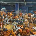 Ernie Barnes — Раздевалка "Бронко", изображение 1