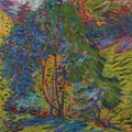Ernst Ludwig Kirchner — Вальдштюк ( спереди ); Бергвальд мит Хаус ( сзади ), изображение 1