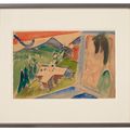 Ernst Ludwig Kirchner — Блик для сотрудников, которые занимаются сельским хозяйством в Фенстере, изображение 2