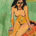 Ernst Ludwig Kirchner — Цвей, девушка из семьи Бадеванне (Фрау флахер, жена и девушка из семьи Фехер) (справа); Сиделка шварцхааригер, женщина из семьи Бадеванне (справа), изображение 1