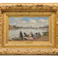 Eugène Boudin — Лавезусы на берегу Тука, изображение 4