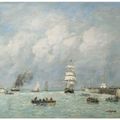 Eugène Boudin — Гавань и, наконец, порт, изображение 1