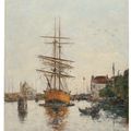 Eugène Boudin — Венеция, набережная Джудекки, изображение 2