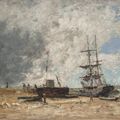 Eugène Boudin — Риваж де Трувиль, маре бассе, изображение 1