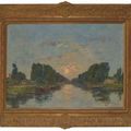 Eugène Boudin — Сен-Валери-сюр-Сомм. Эффект луны на канале, изображение 2