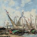 Eugène Boudin — Трувиль, ле-порт, вуали-эскулапы, изображение 1
