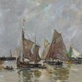 Eugène Boudin — Трувиль, поселение сардинцев, изображение 1